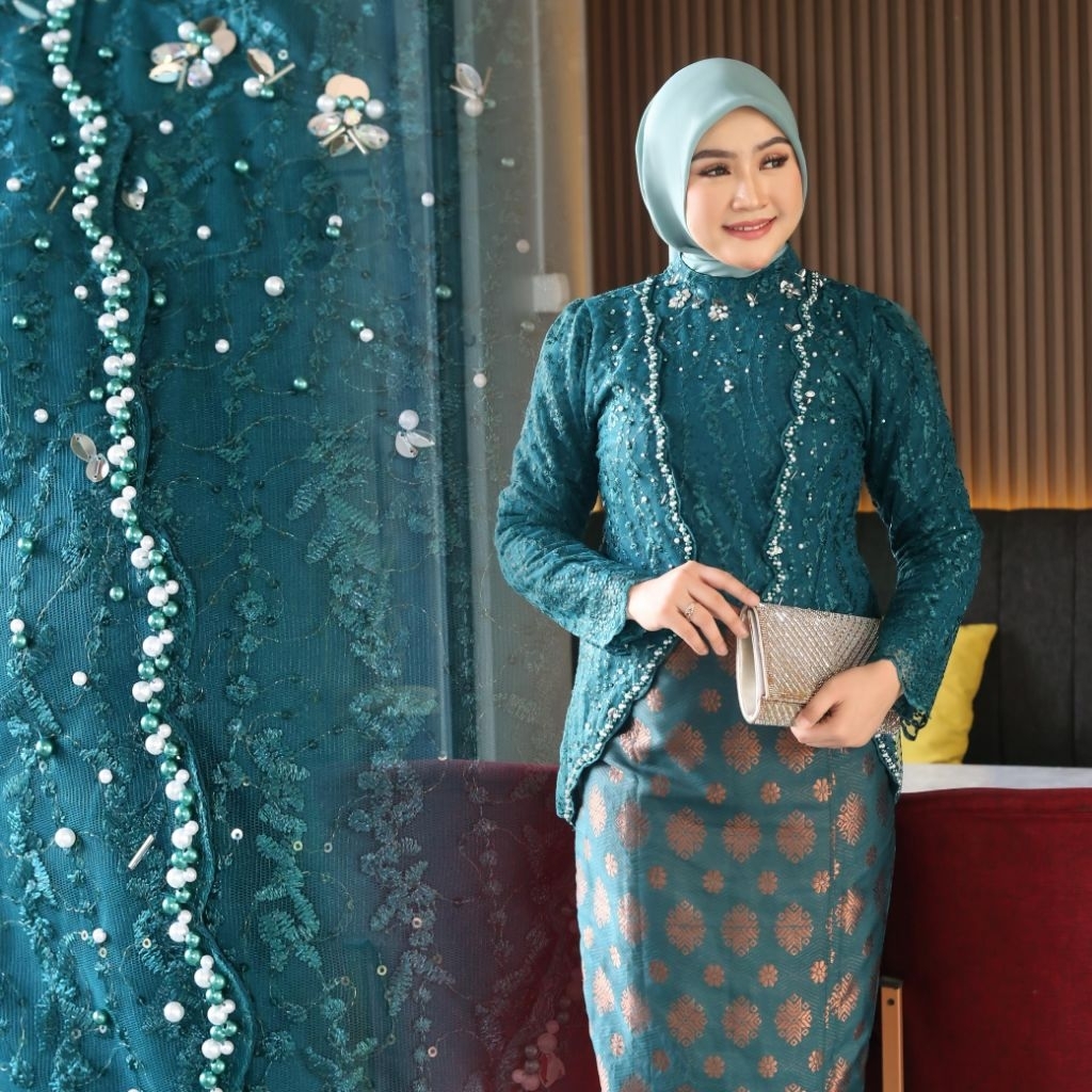 SET KEBAYA MODERN//KEBAYA BLOUSE KALEO PAYET MEWAH //KEBAYA  WISUDA MODERN //KEBAYA BRIDESMAID MEWAH