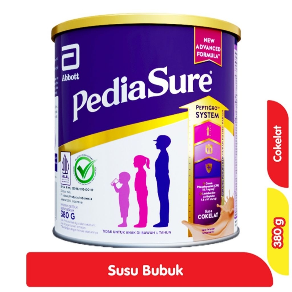 

Pediasure Triplesure Susu Pertumbuhan Anak Rasa Cokelat 380G