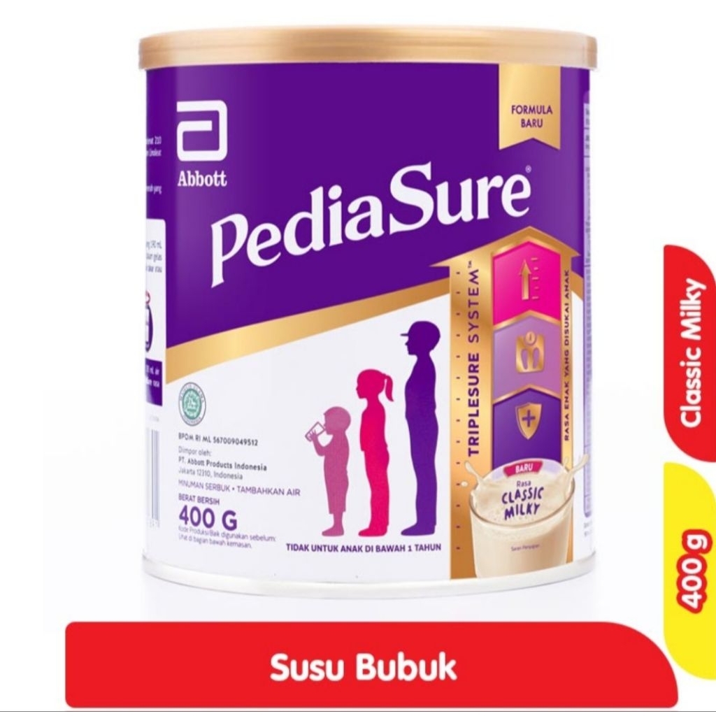 

Pediasure Triplesure Susu Pertumbuhan Anak Rasa Classic Milky 400G