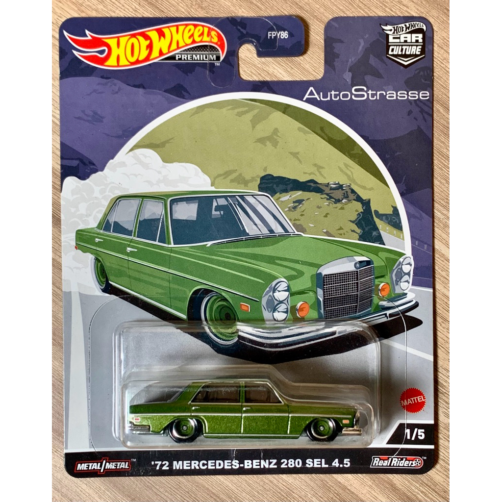 Hot Wheels Premium 72 Mercedes Benz 280 SEL 4.5 AutoStrasse