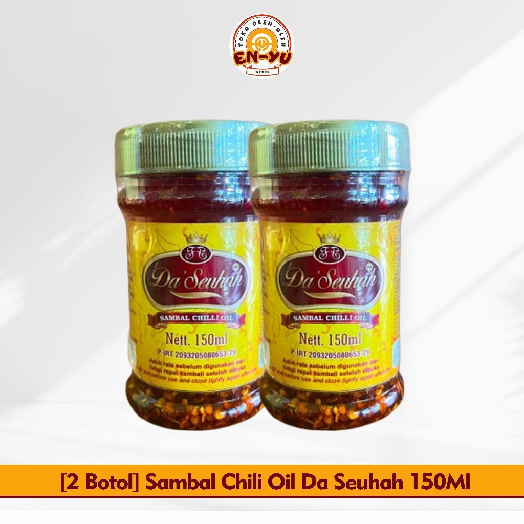 

[DIKIRIM 2 BOTOL] Sambal Chilli Oil Da Seuhah 150ml Premium Original Extra Pedas