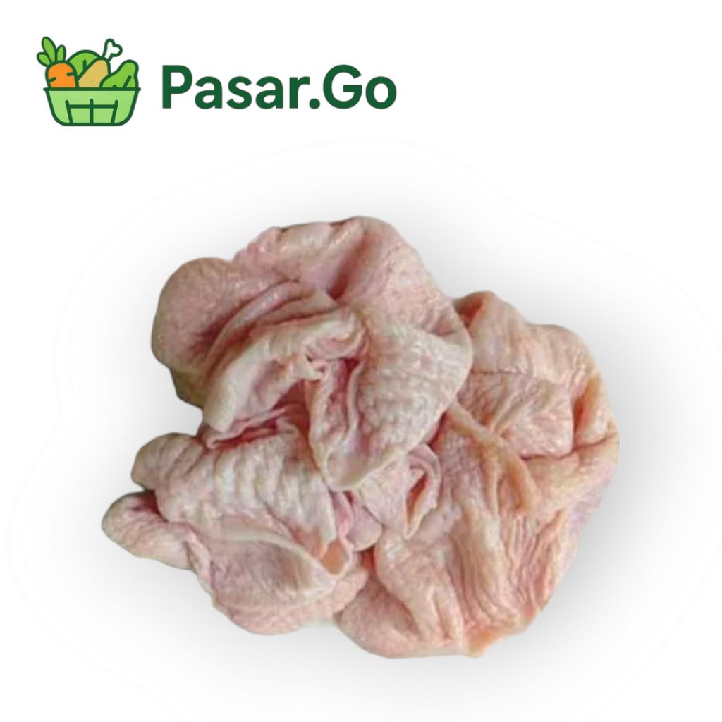 

kulit ayam bersih segar (tanpa lemak)