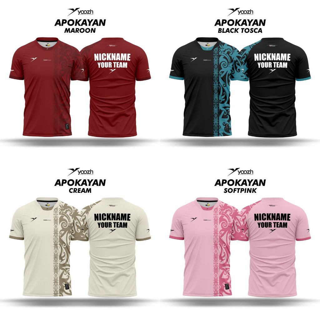 Baju badminton Yoozh APOKAYAN series custom jersey badminton custom celana badminton yoozh original
