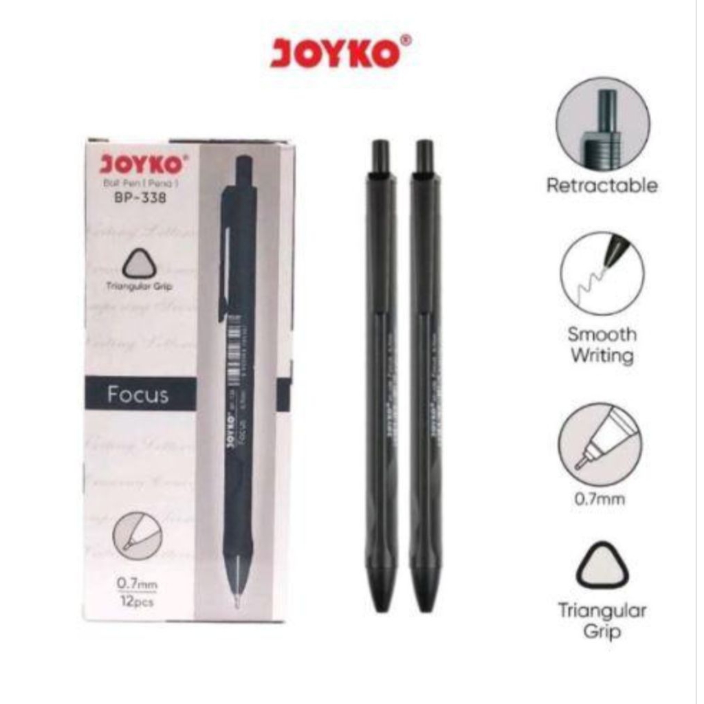 

pulpen joyko BP 388 vokus pak 12 pcs