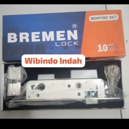 Body kunci Aluminium Bremen /Mortise lock +cylinder C385 SSS