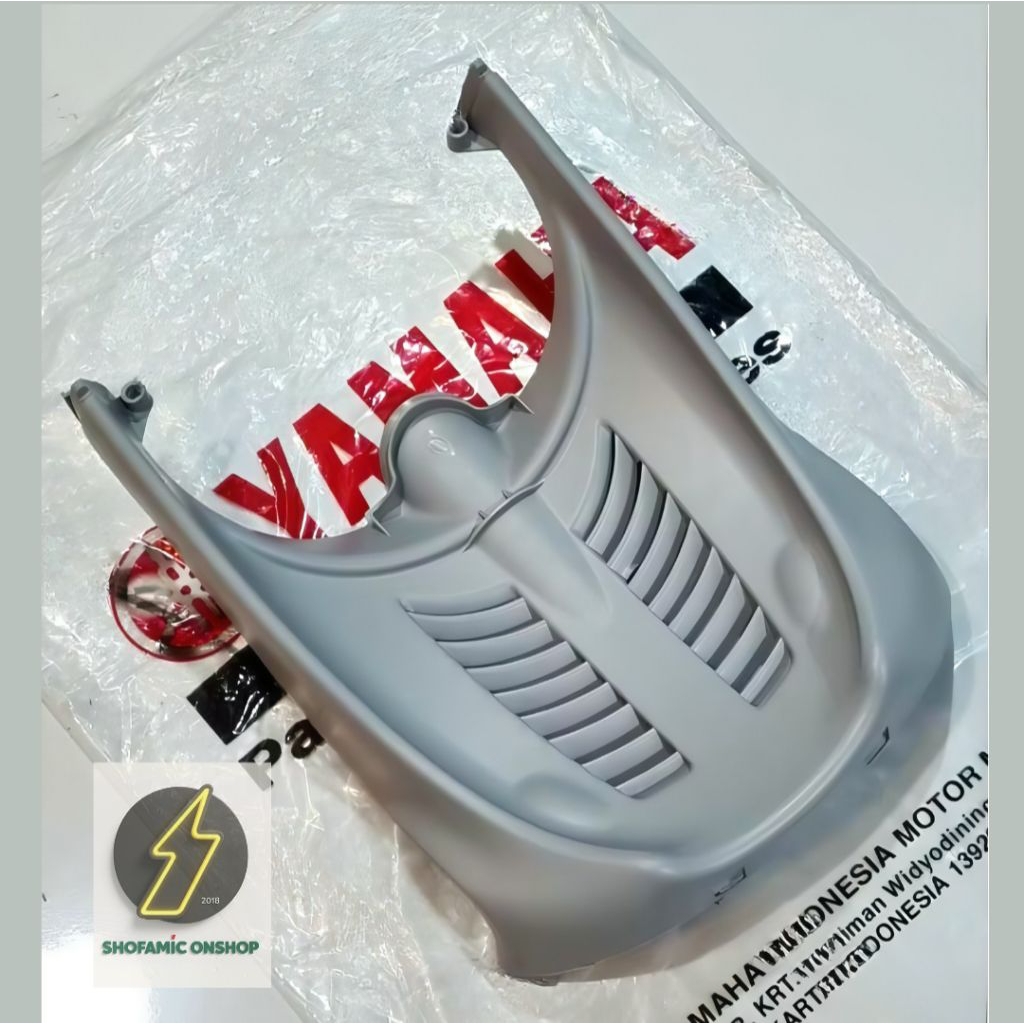 Dek Paru Cover Sirip Hiu Mio Sporty Smile Warna Putih/Silver Original Yamaha 5TL