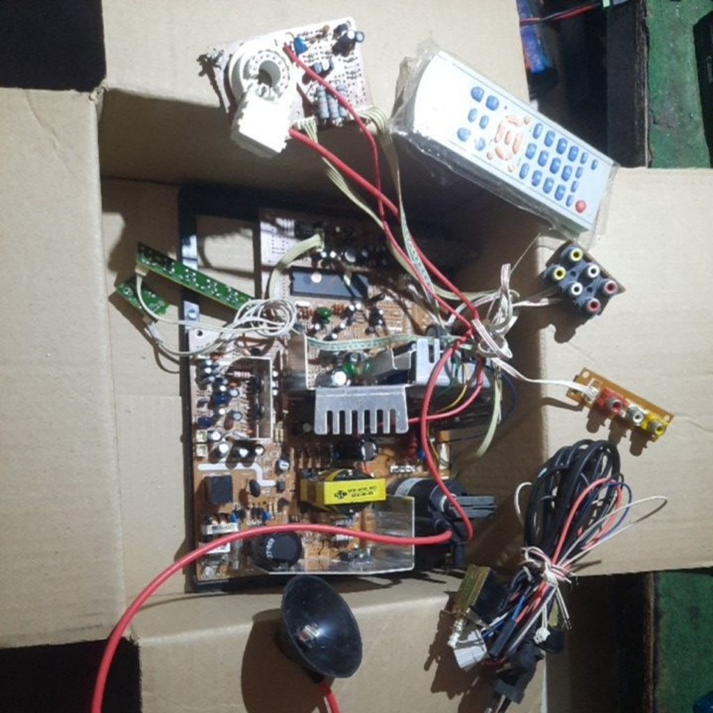 Mesin TV Tabung 14" - 21" Merk LG China Sejenis Slim Layar Datar Analog TV with FM Radio