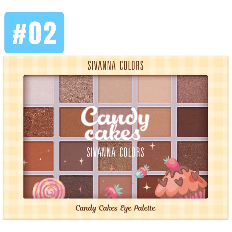 Sivanna Palette Candy Cakes Colors Hello Perfect Eyeshadow NEW no.2 LOLLIPOP KISS (Jastip BANGKOK)