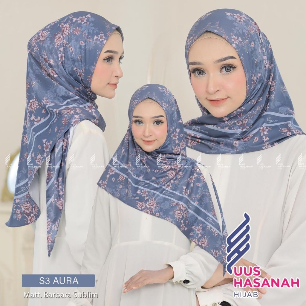 (UH Hijab) SEGITIGA AURA MALAY SUBLIM•segitiga instan motif•hijab instan non pet•kerudung bergo inst