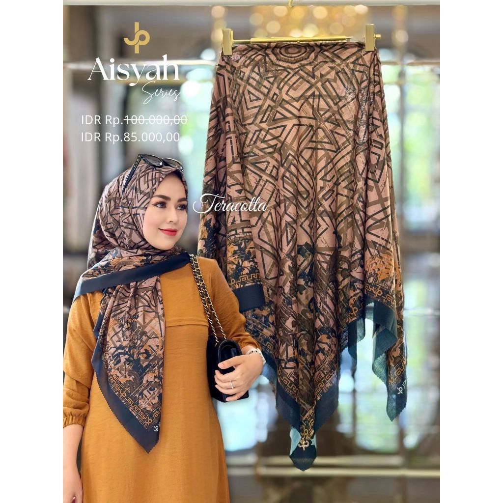 (PAKAI POUCH) JILBAB SEGEIMPAT JOURNEY KW SERIES AISYAH JP KW TERBARU