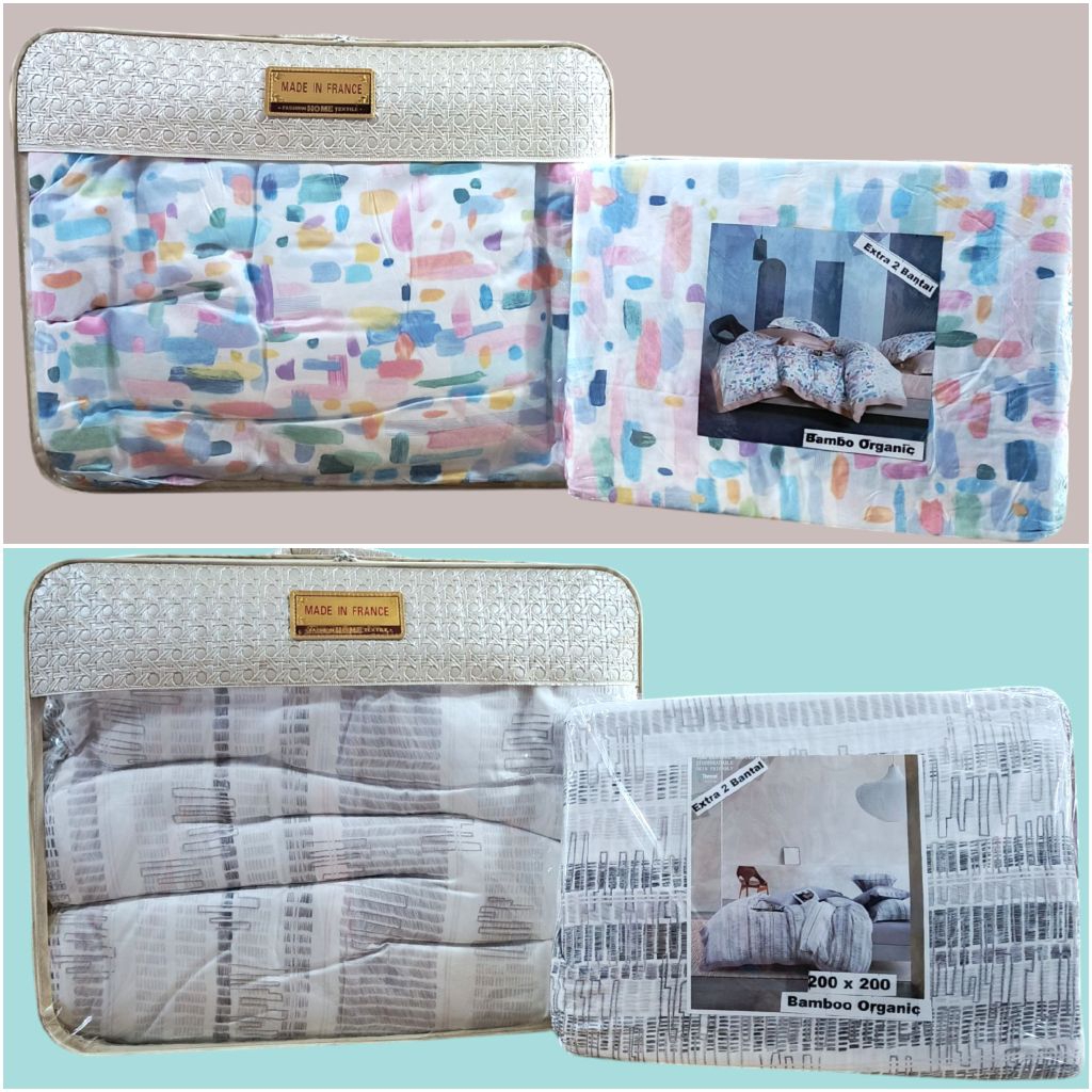 [BISA COD]PROMO 50% BED COVER TENCEL/BED COVER KATUN BAMBU ORGANIK/BED COVER 180X200/BED COVER 200X2