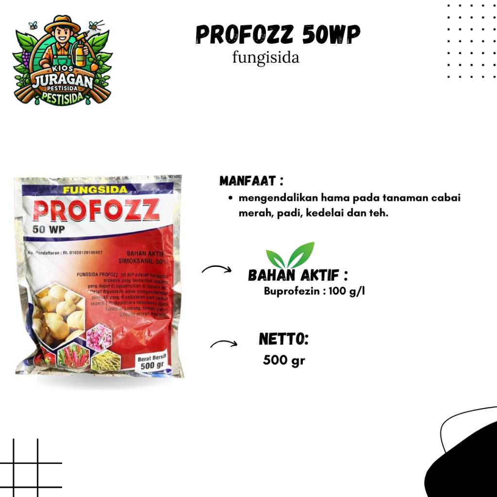 PROFOZZ 50 WP 1kg FUNGISIDA SISTEMIK SIMOKSANIL