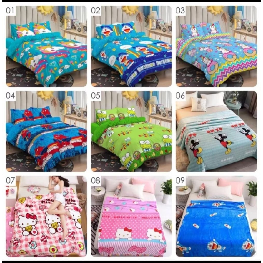 Selimut Bulu Karakter/Selimut Karakter Anak /Selimut Bulu Anak Lembut