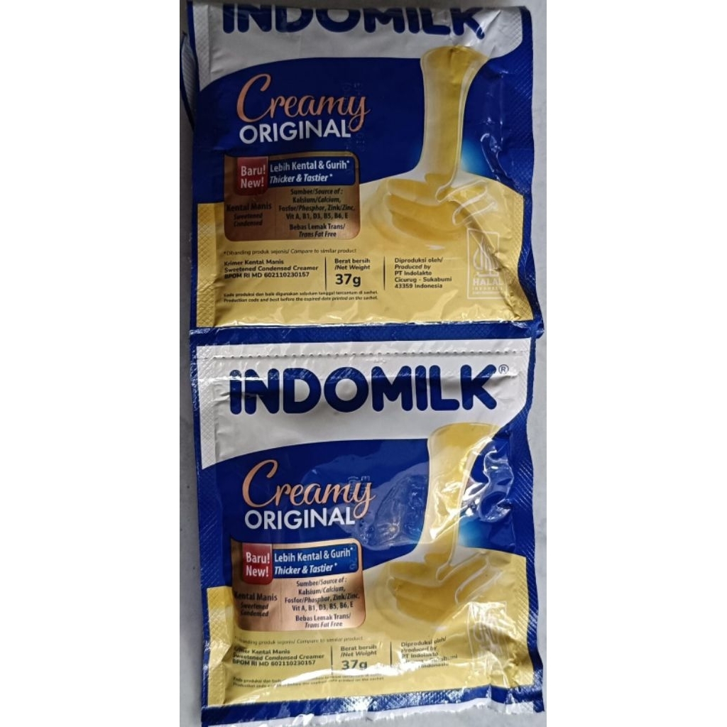 

Indomilk Sachet Kental Manis Putih & Cokelat 1 renceng isi 6 sachet x 37 gr / Toko Berkah Kwangsan