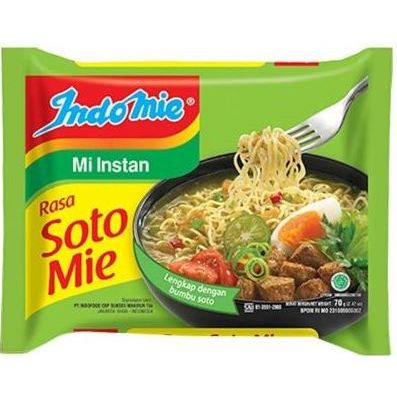 

Promo hemat 5 pcs Indomie - Mi Instan Rasa Ayam Bawang Soto Mie kuah