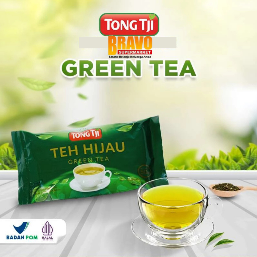 

Bravo Bojonegoro - Tong Tji Green Tea 50g, Teh Seduh Praktis dan Hemat