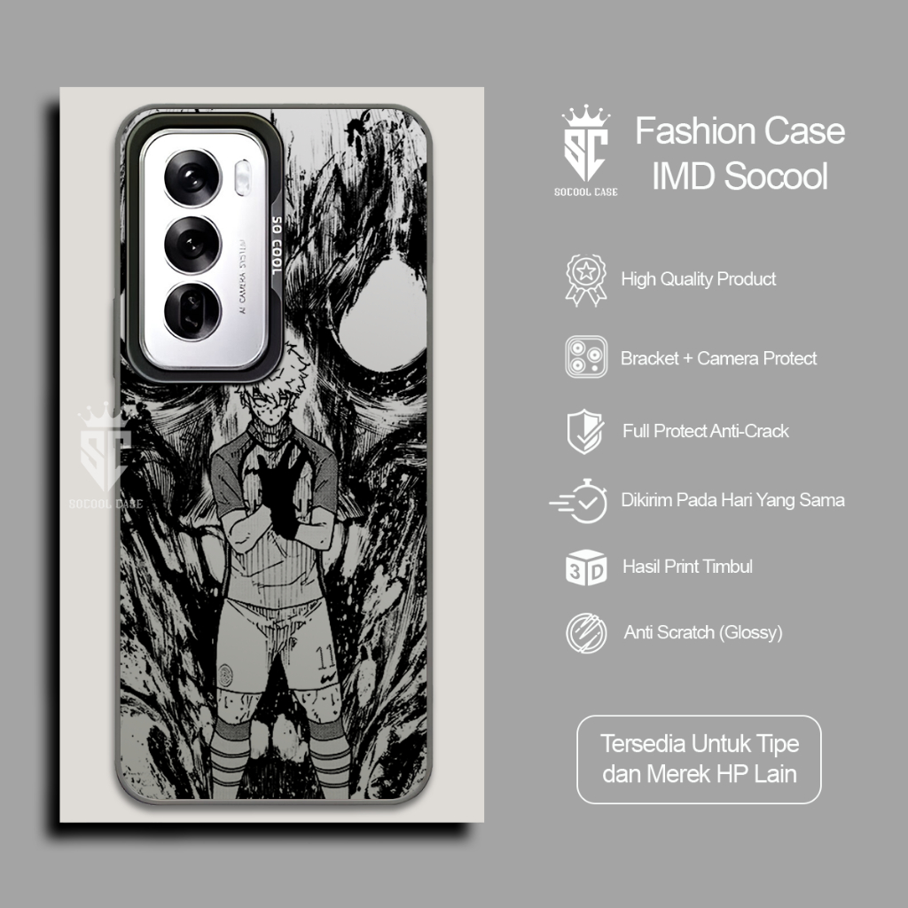 ICS 41 - CASE IMD HOLOGRAM SEISHIRO NAGI COMPATIBLE FOR OPPO - CASING IMD HOLOGRAM HYBRID SOCOOL BLA
