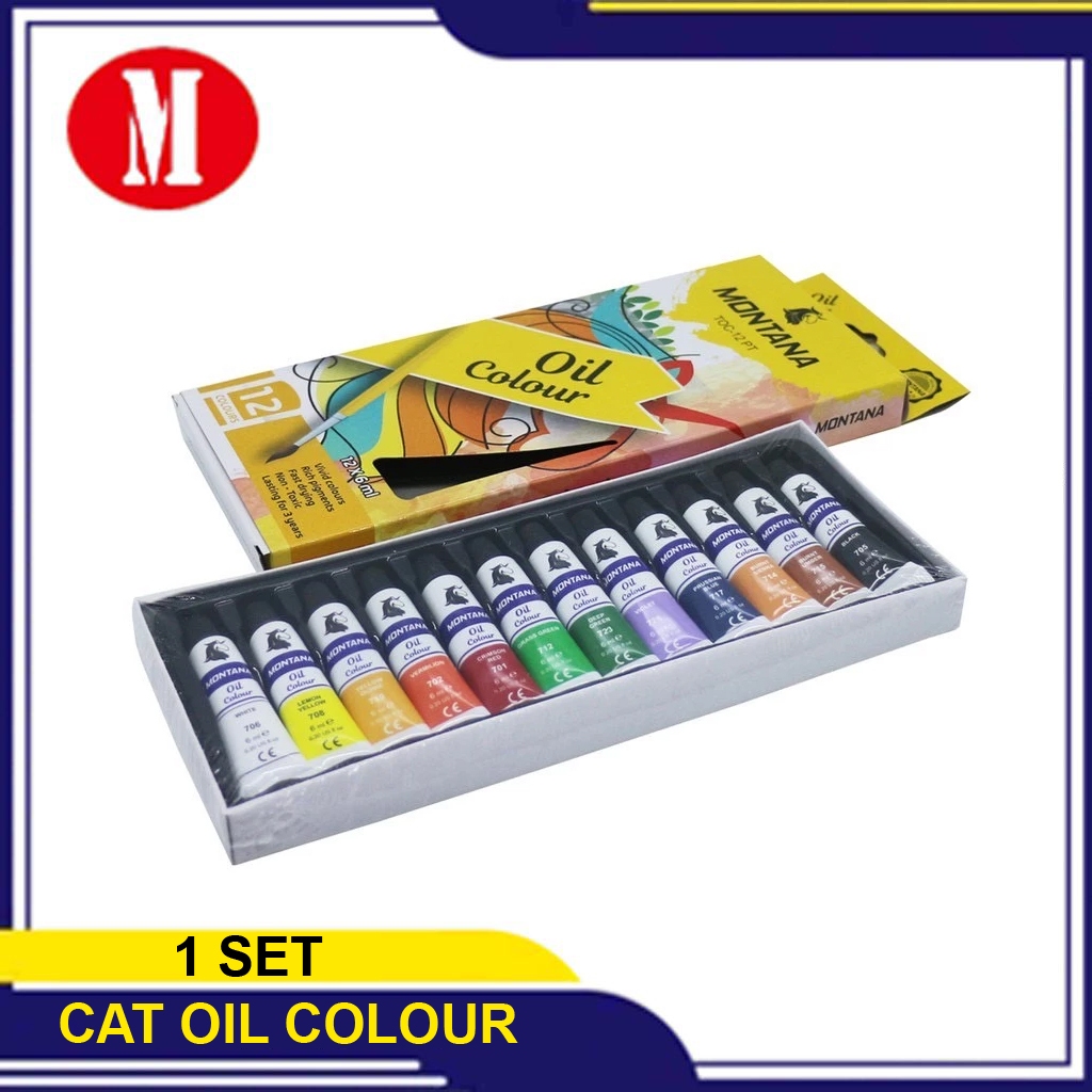 

Cat Minyak Montana 12 Warna TOC-12 PT / Oil Colour
