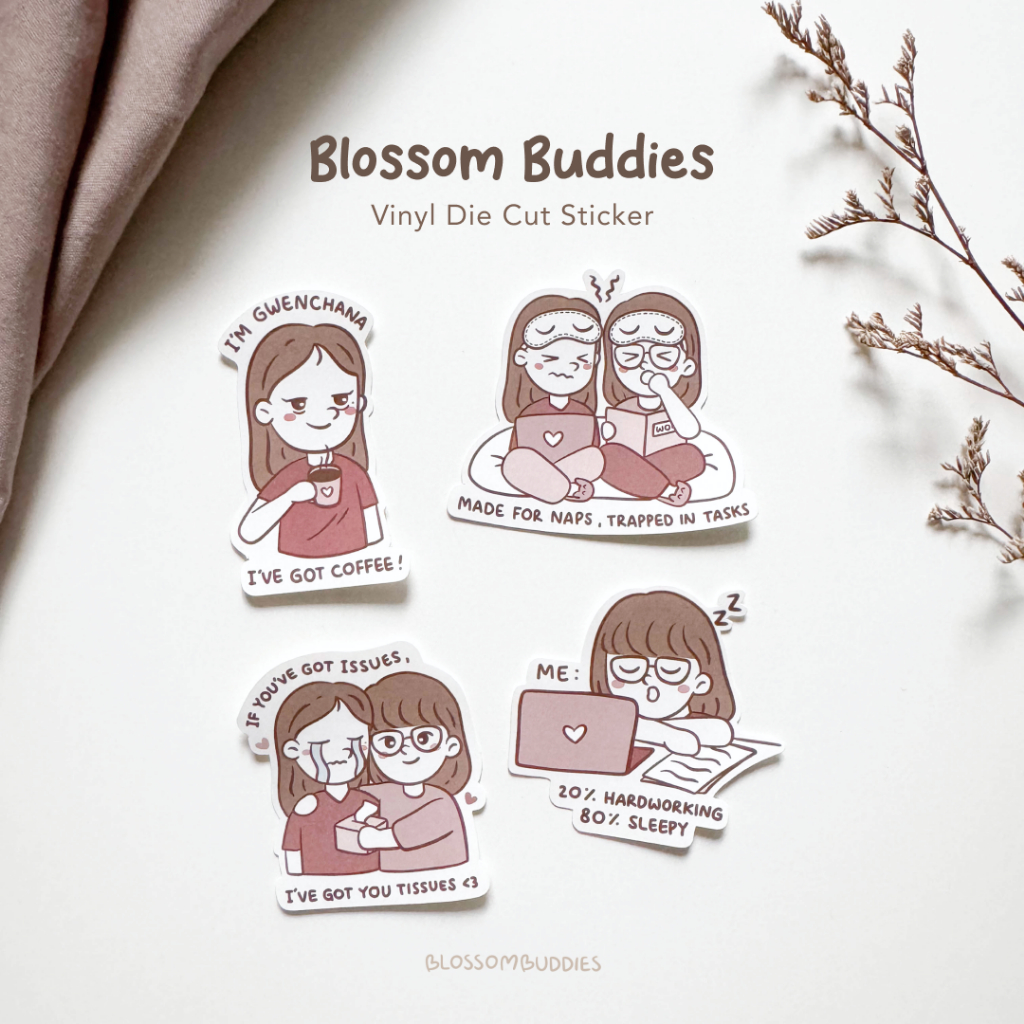 

Blossom Buddies - Vinyl Die Cut Sticker by Blossom Buddies