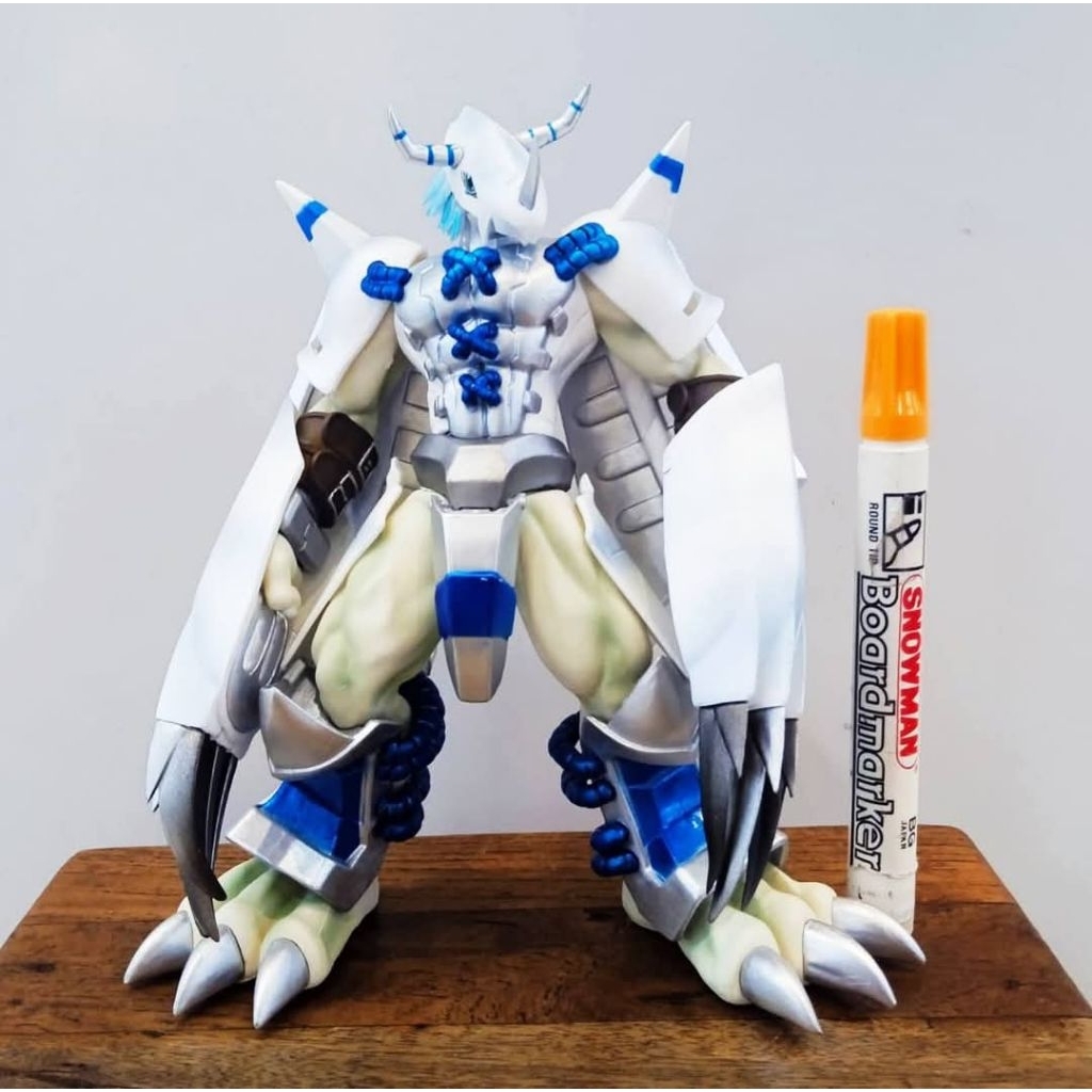 mainan mini figuredigimon Shodo Digimon white WarGreymon Action Figuredijual satuan. Masukan karakte