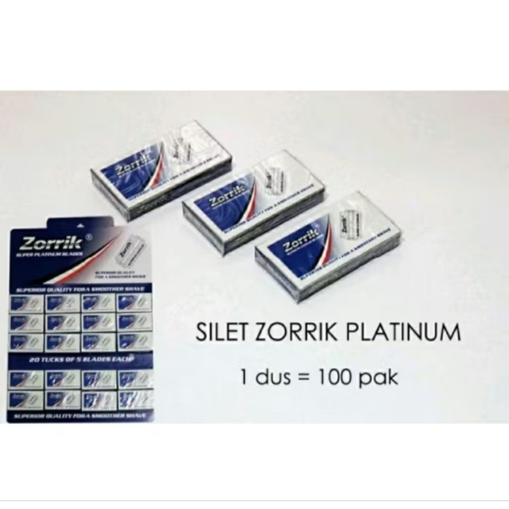 Pisau Silet Zorrik Kuning Super Stainless Steel Tajam Original Cukur rambut Jambang Ketiak Murah sum