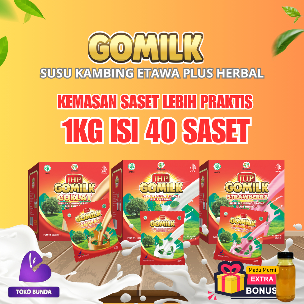 

Susu Kambing etawa Gomilk saset 1kg - Plus Herbal