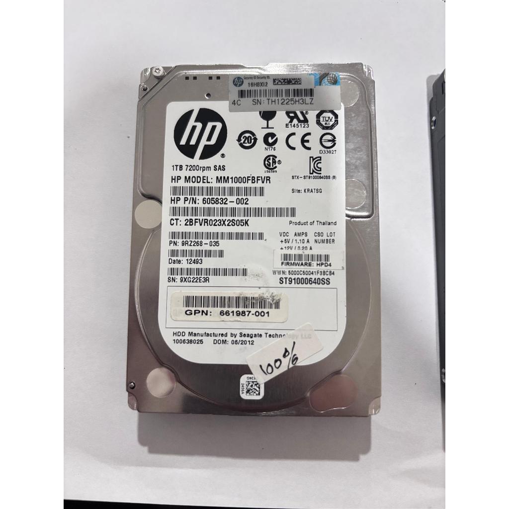 HDD LAPTOP SAS 1TB SENTINEL 100% MERK HP SEAGATE