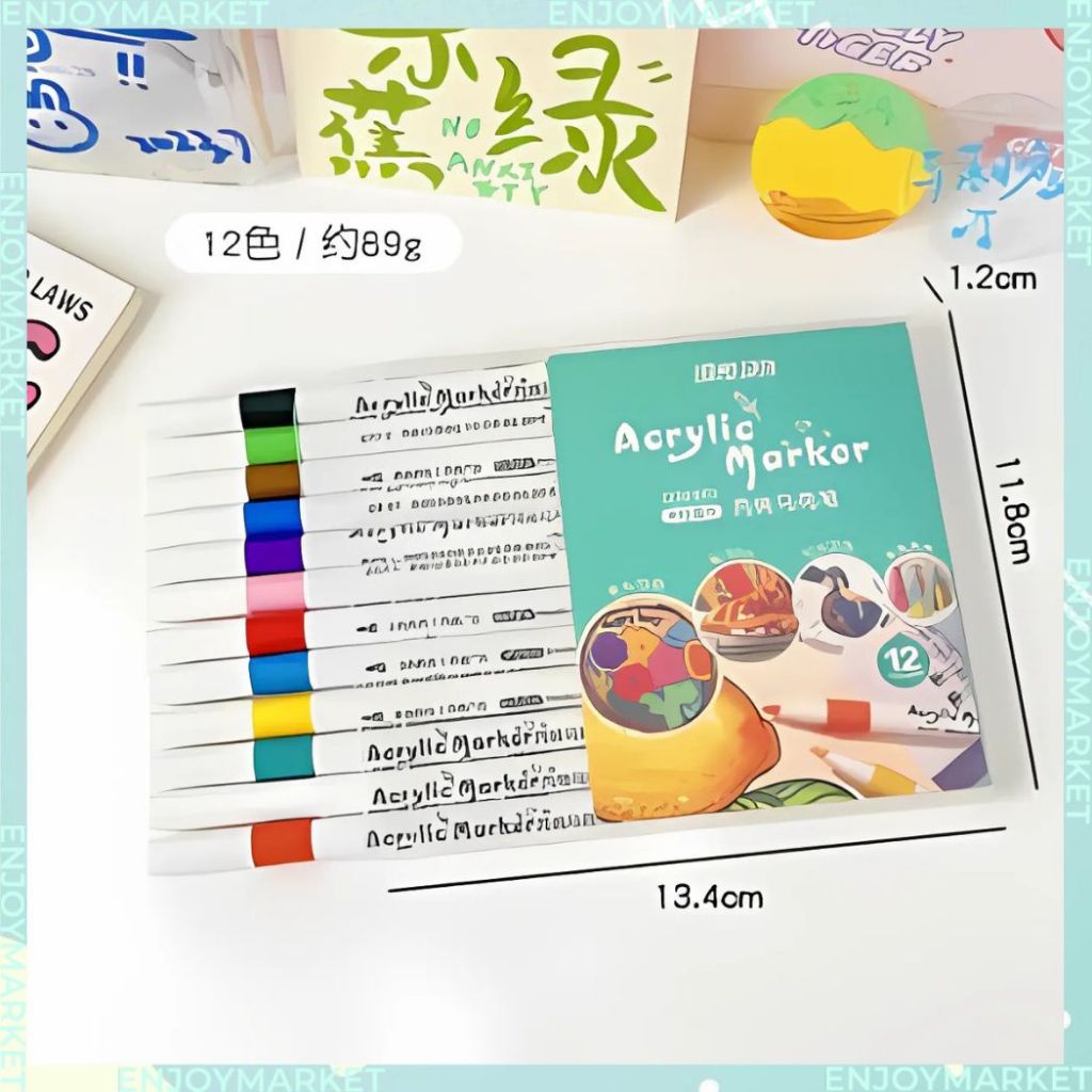 

Stabilo Colorful Highliter Warna Warni Waterproof BOX Set 1 SET Sketch Maker AT10