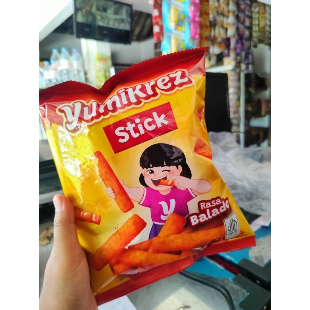 

Yumikrez stick rasa Balado kemasan 60gr
