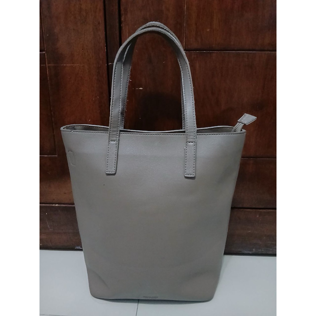 preloved Tas tote bag brand Mixology kulit tebal