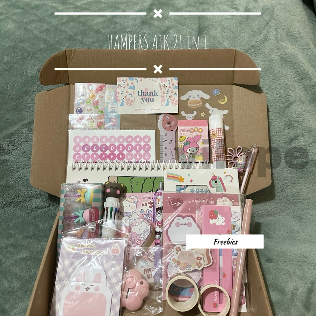 

vilope - SET ALAT TULIS 21 IN 1 / STATIONERY KIT / HAMPERS ATK / KADO GIFT ALAT TULIS