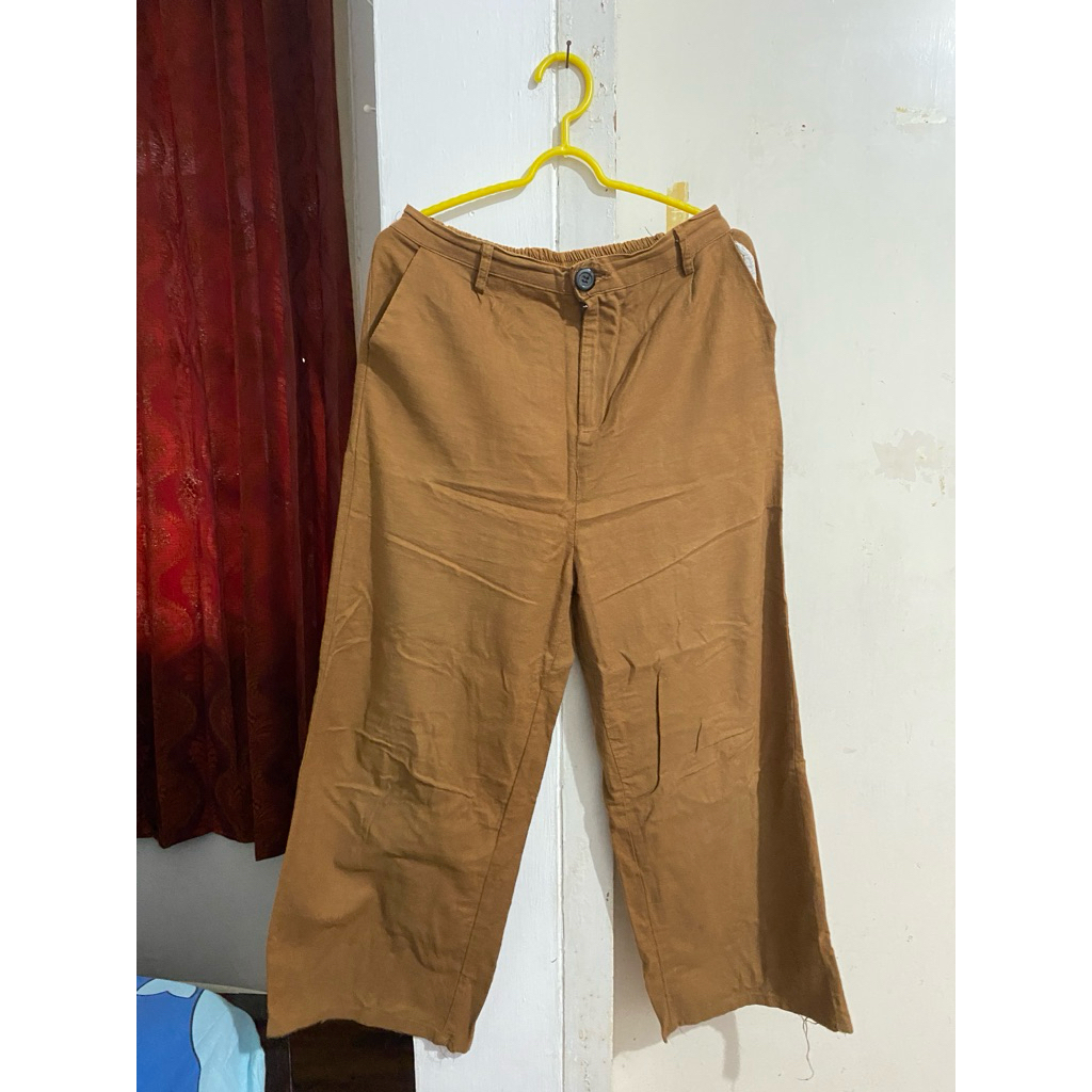 Celana Kulot Coklat Tua