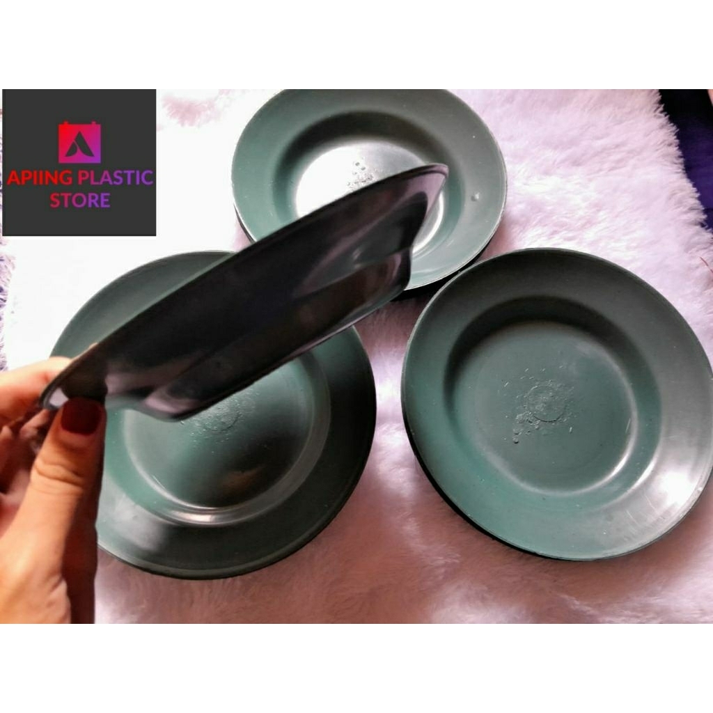 (12PCS) PIRING PLASTIK MURAH UKURAN 8/ PIRING HAJATAN MURAH/PIRING TERMURAH/ PIRING LUSINAN HAJATAN