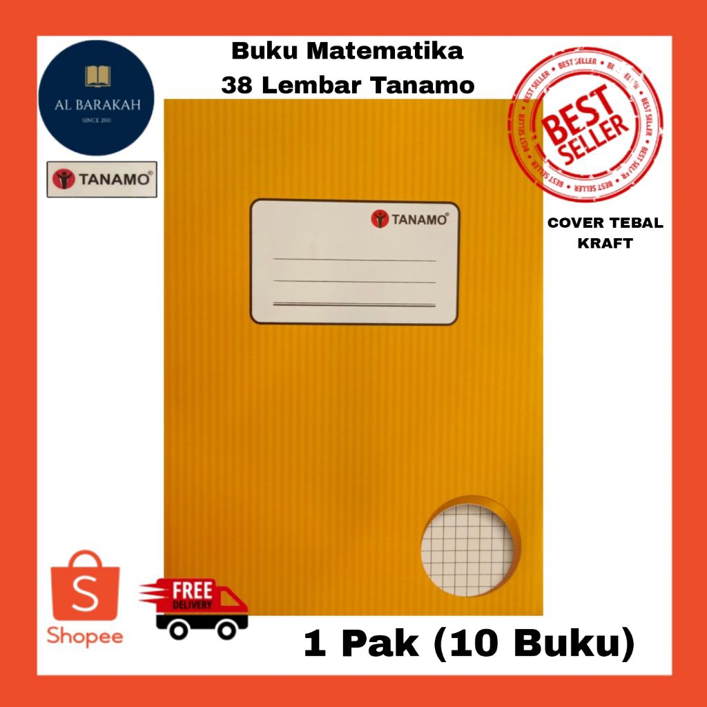 

1 Pak (10 Buku) !!! Buku Matematika 38 Lembar Tanamo Motif Kraft buku tulis murah kualitas bagus buku tulis ukuran kwarto buku tulis ukuran A5