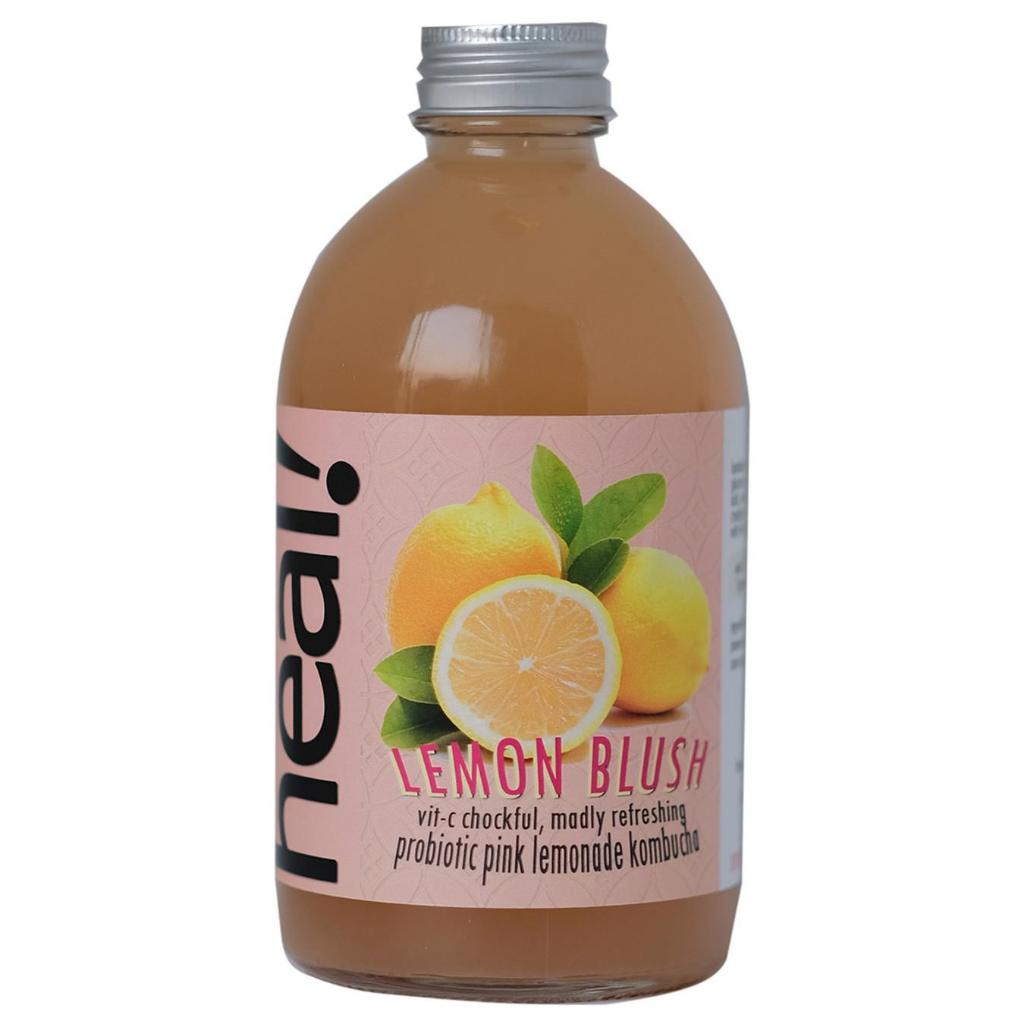 

Lemon Blush Kombucha 370ml - Heal Probiotics