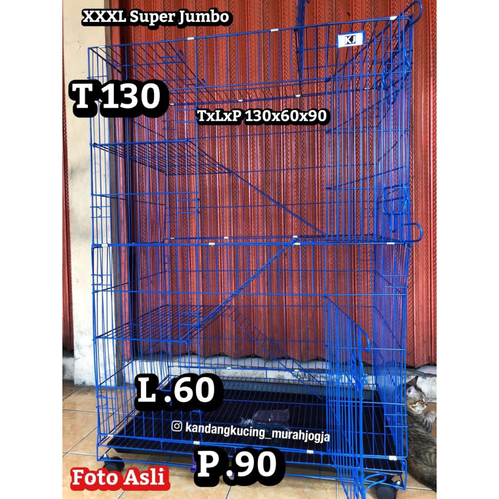 KANDANG KUCING TINGKAT 3