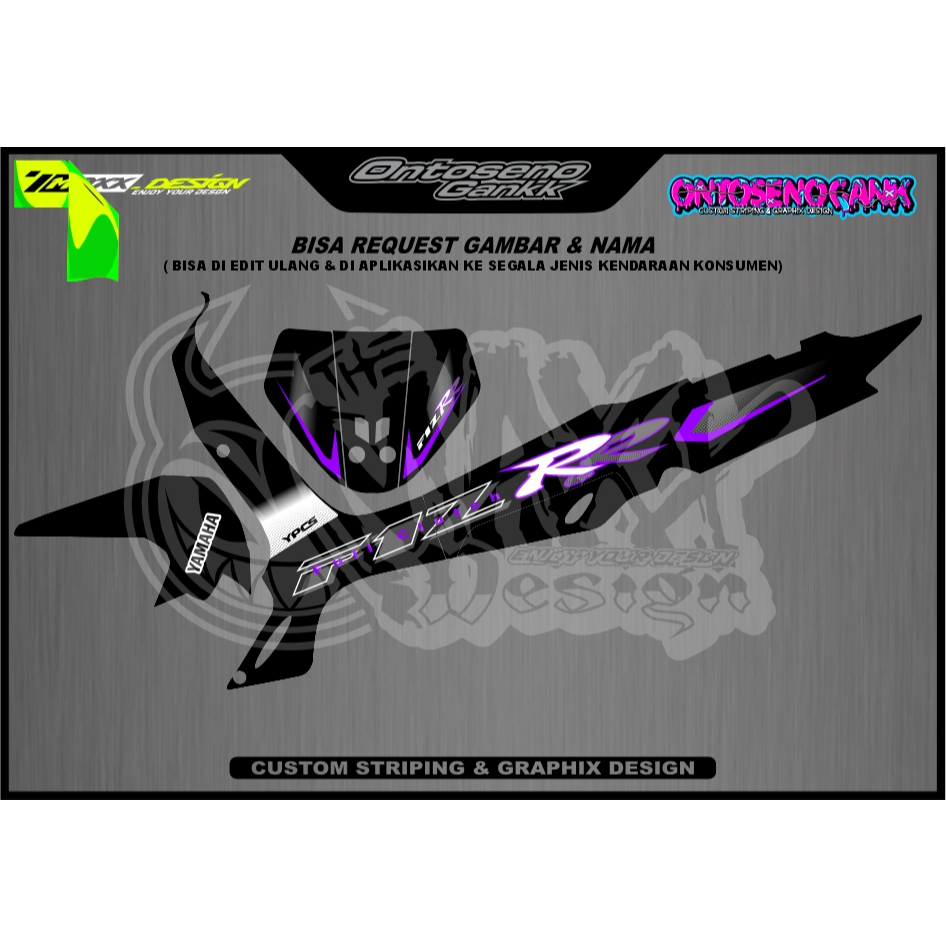 Striping Fizr Custom Fizr VARIASI Striping Fizr - Striping Fizr Full Clutch Fizr Sporty Striping F1z