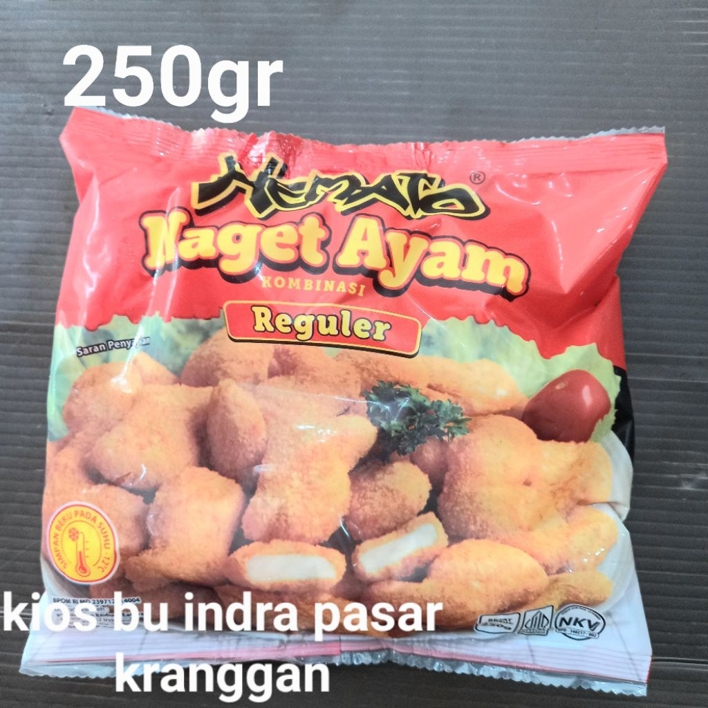 

nugget ayam hemato 250 gr nuget naget kombinasi reguler
