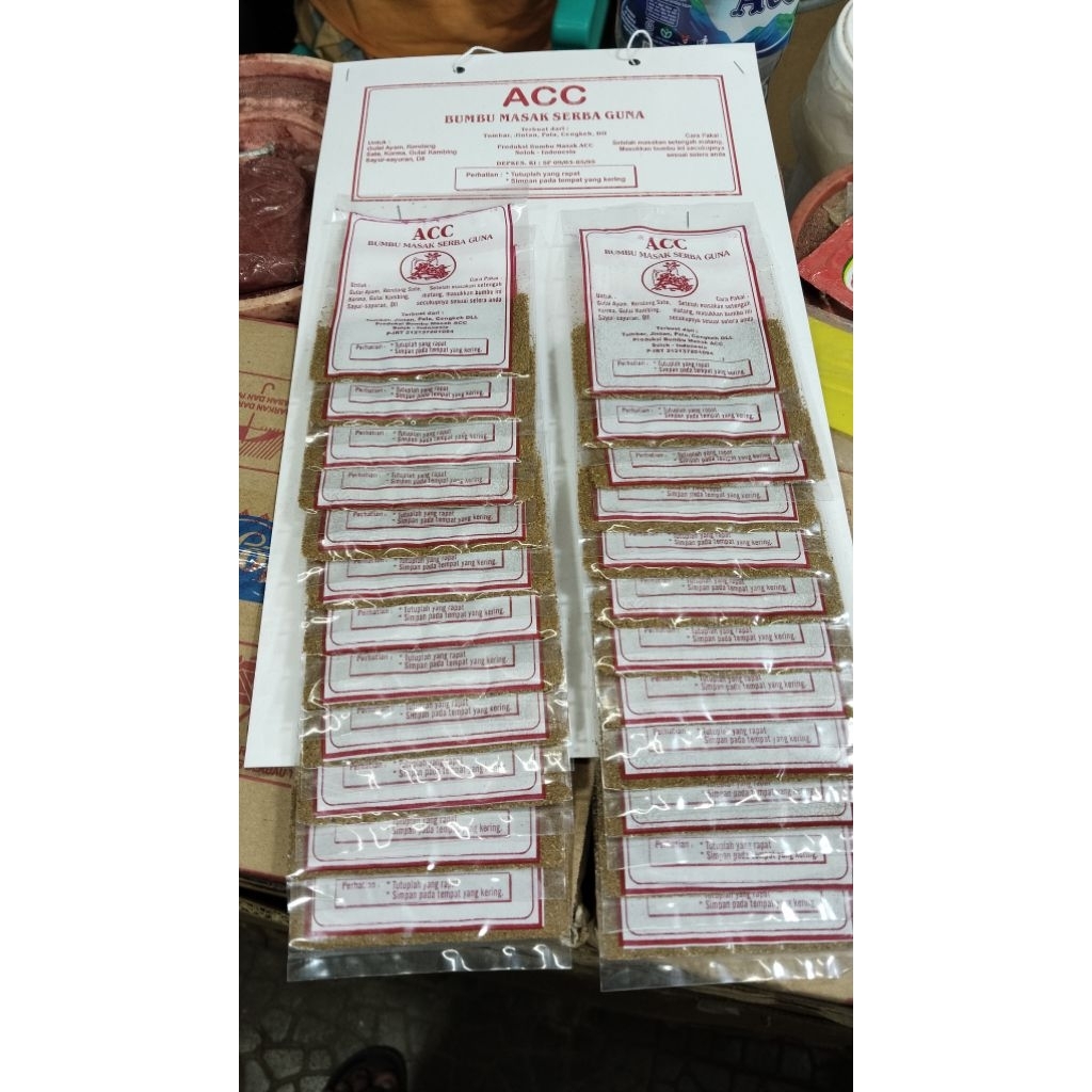 

Bumbu Pemasakan acc untuk Randang 1pack isi 24pics asli solok sumatra Barat