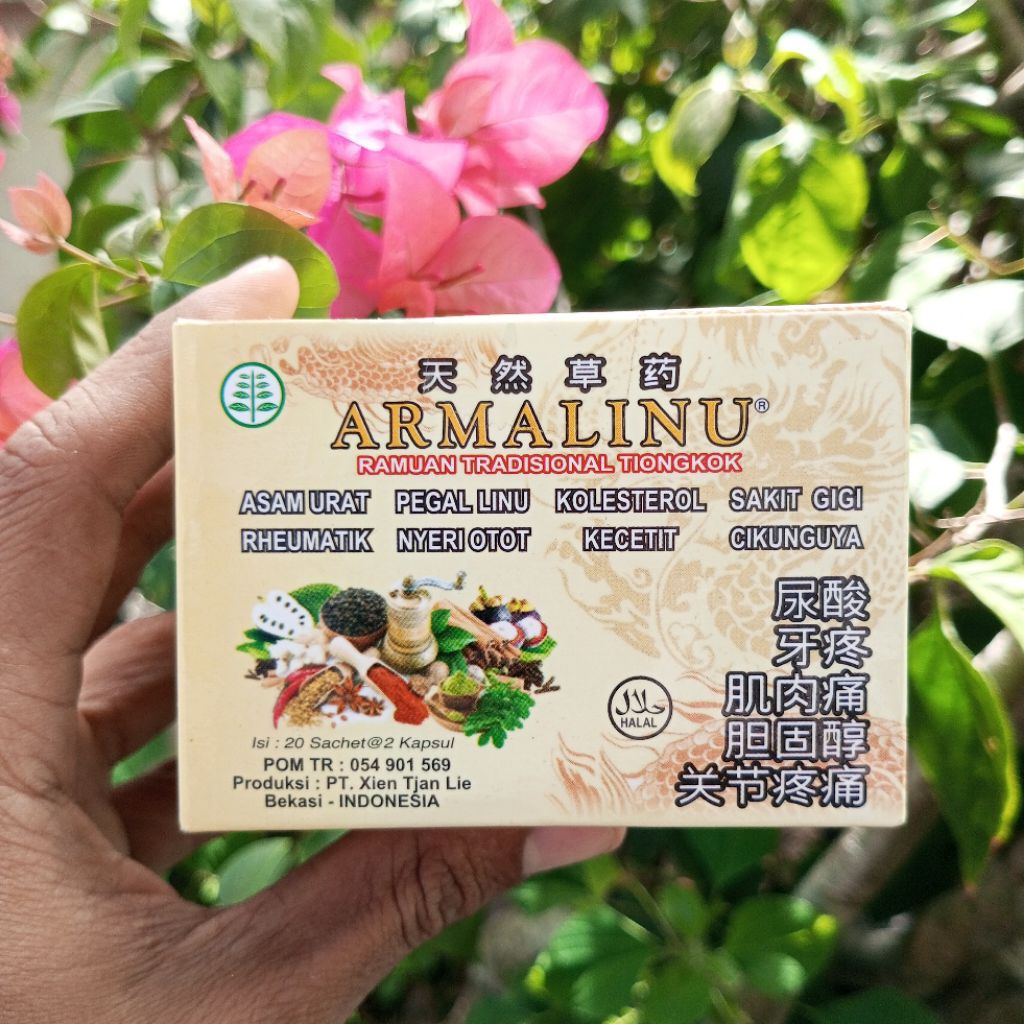 

ARMALINU Herbal Asli Tradisional - Obat Pegal Linu, Asam Urat, Rematik, Kolesterol, Sakit Pinggang & Sendi