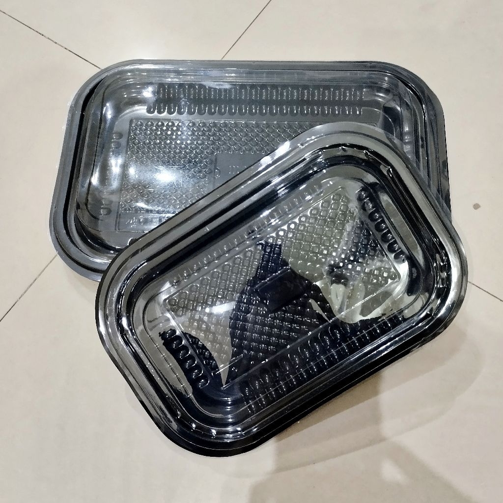 Nampan Mika Sedang & Kecil/Mika Nampan Buah/Tray Mika/Nampan Mika/Nampan Mika + Tutup/Nampan Hampers