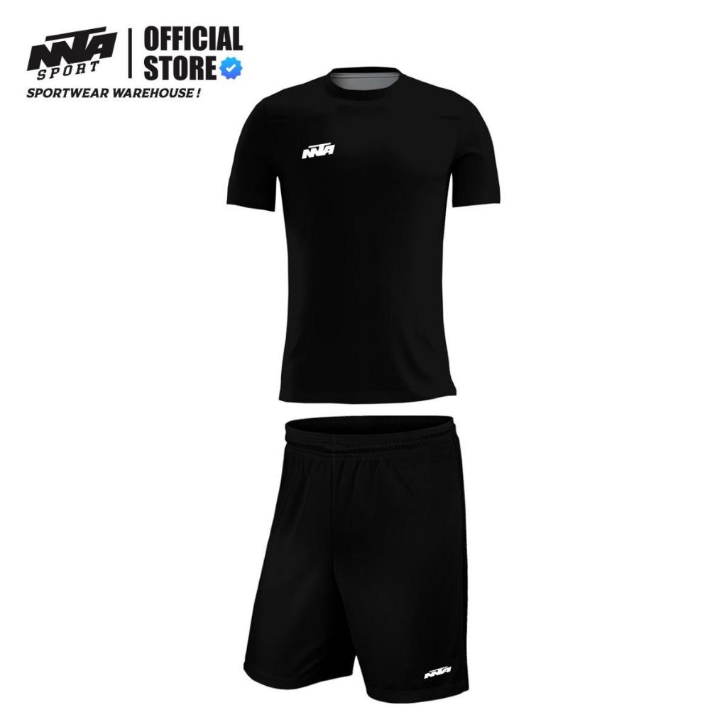 Stelan Setelan Atasan Polos Olahraga Sport Running Badminton Jersey Celana Pendek Bahan Dryfit Milan