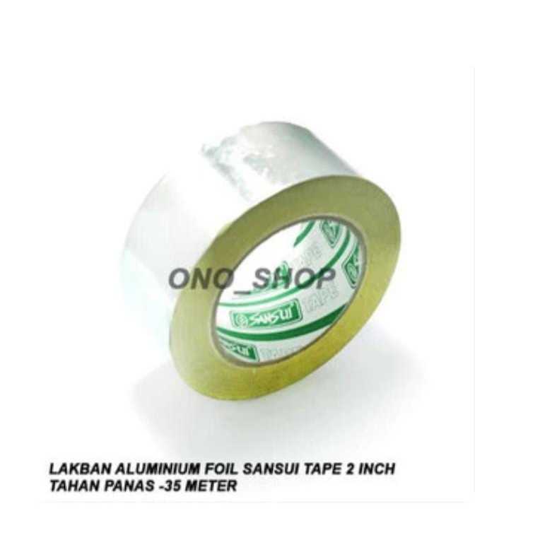 RF5336 Lakban Aluminium Foil Sansui Tape 2 Inch Tahan Panas - 35 Meter by PCM LTC GLODOK