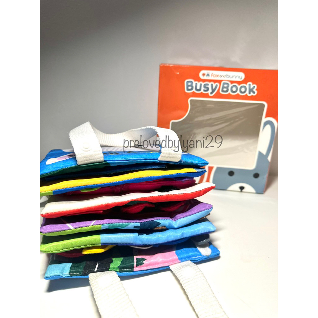 preloved fox and bunny busy book 10 aktivitas