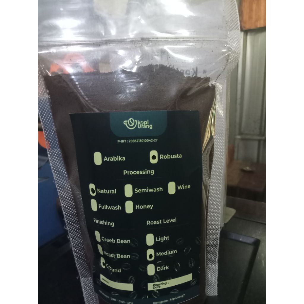 

kopi Robusta bubuk 100 gram