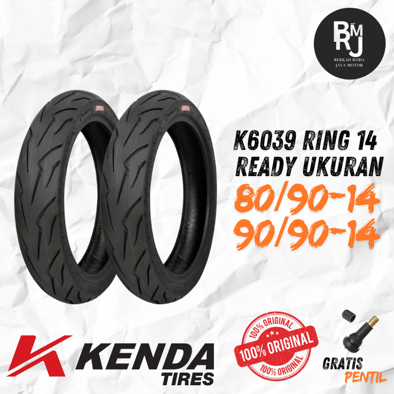 Ban Motor Ring 14 Kenda K6039 80/90 90/90 Racing Compound / Soft Compound Tubeless
