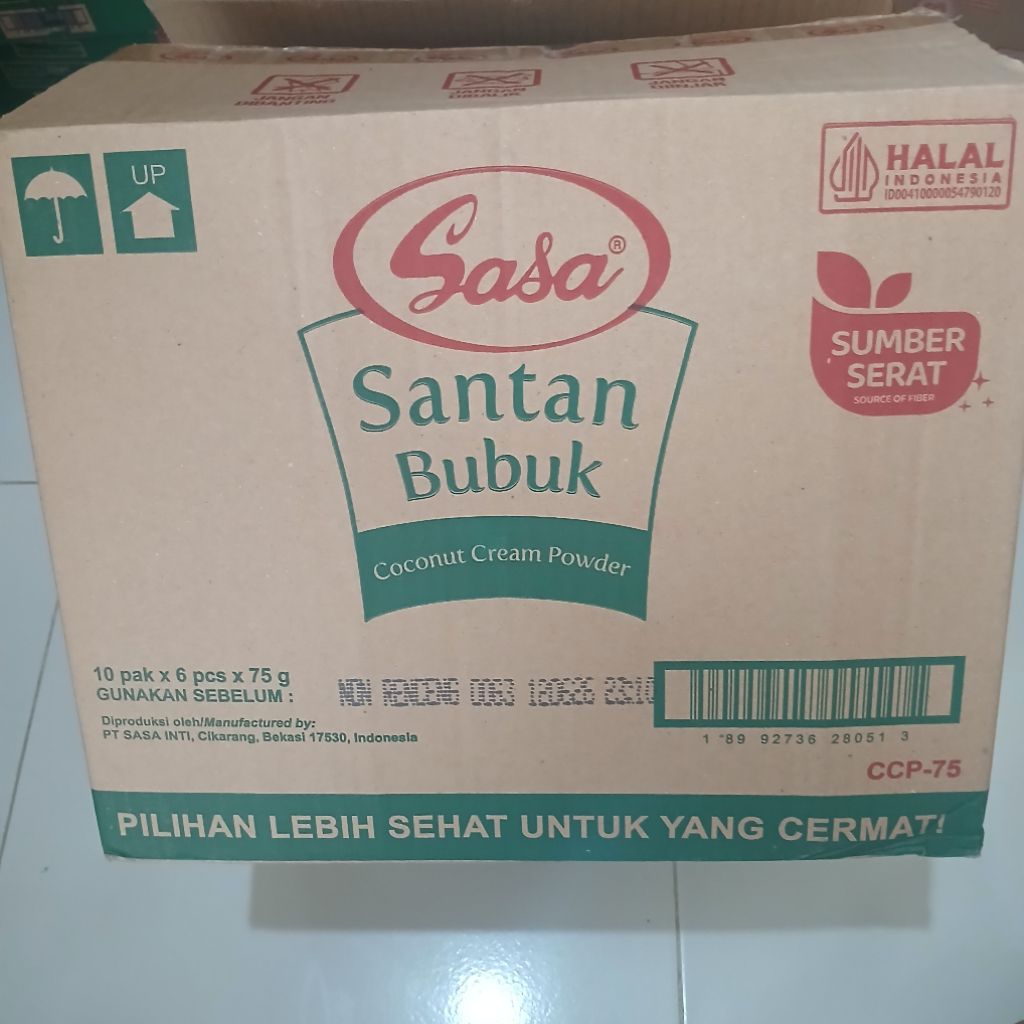 

Sasa Santan Bubuk 80gr | 1 Dus (60 PCS)