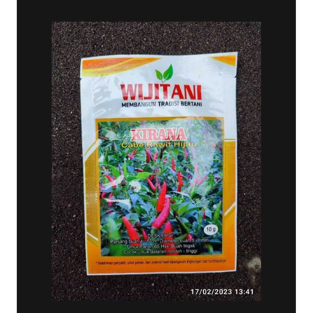 benih cabai rawit hijau KIRANA 10grpanen genjah