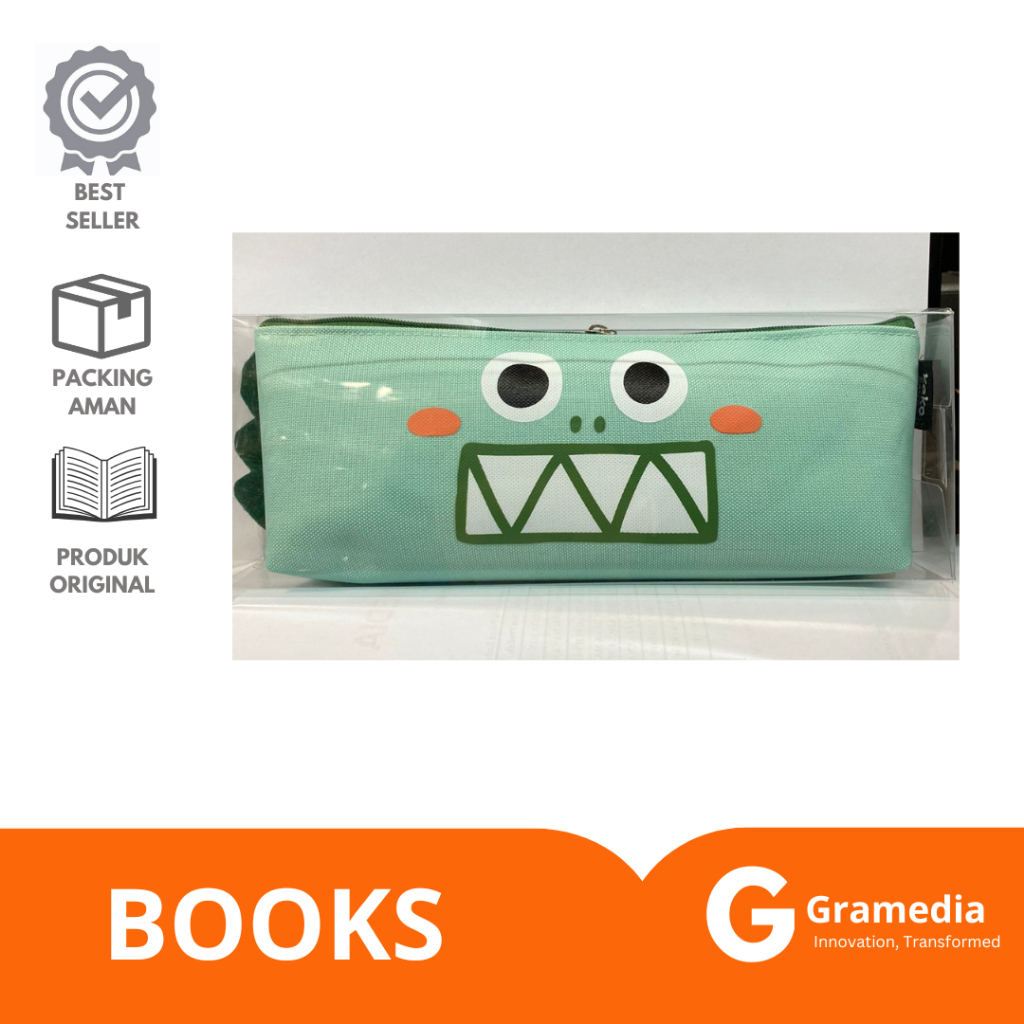 

Gramedia Lampung - Kako pencase trapezoid simple funny face kk
