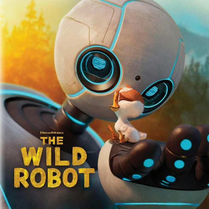 kaset DVD film anak animasi The Wild Robot (2024)